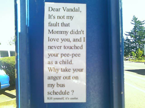 Dear vandal